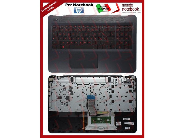 Tastiera con Top Case HP OMEN 15-AX (Retroilluminata) Italiana