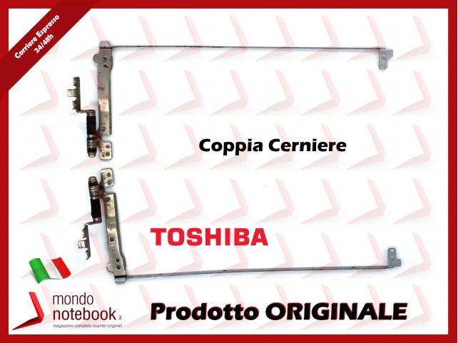 Cerniere Hinges TOSHIBA Satellite A500 A500D 16" (COPPIA) Rigenerate