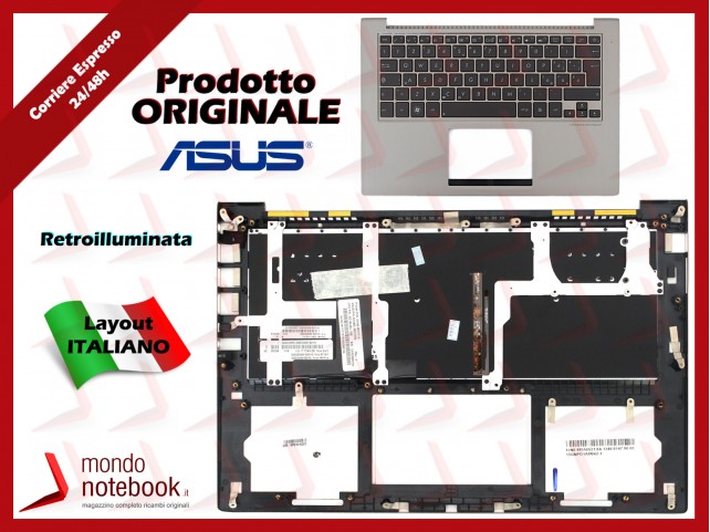Tastiera con Top Case ASUS UX32A UX32VD (UX32V) Retroilluminata