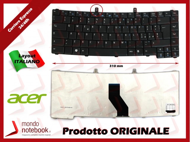 Tastiera Notebook ACER Extensa 5210 5230E 5610 5630 Travelmate 4520 (31 Cm) VEDI DESCRIZIONE