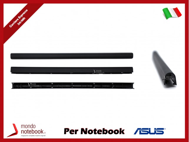 Copri Cerniere Cover Hinge ASUS X556UA X556UB X556UF X556UJ X556UQ X556UR X556UV (Nero)