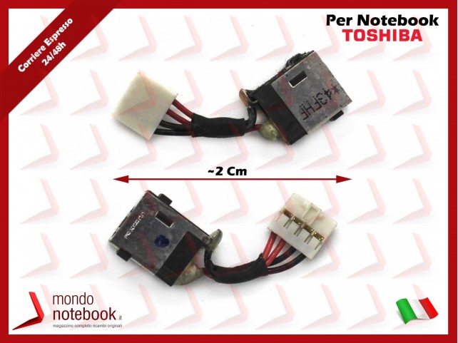 Connettore di Alimentazione DC Power Jack TOSHIBA Portege Z930 (~2 Cm) Rigenerato