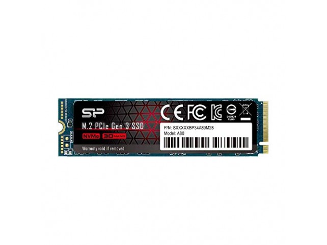 SP Silicon Power Silicon Power SSD PCIe M.2 NVMe 512GB Gen3x4 R/W up to 3400/2300MB/s SSD