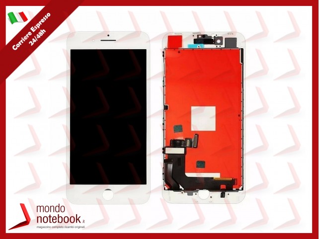 DISPLAY LCD RETINA PER APPLE IPHONE 8 PLUS TOUCH SCREEN FRAME BIANCO TIANMA