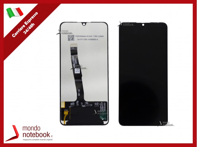 DISPLAY LCD PER HUAWEI P30 LITE MAR-LX1M MAR-LX1A LX2J TOUCH SCREEN VETRO NERO