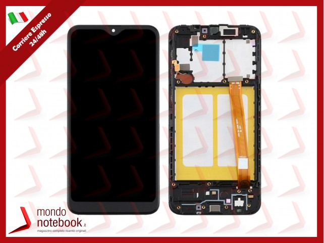 DISPLAY LCD FRAME ALTA QUALITÀ SAMSUNG GALAXY A20E SM A202F TOUCH SCREEN VETRO