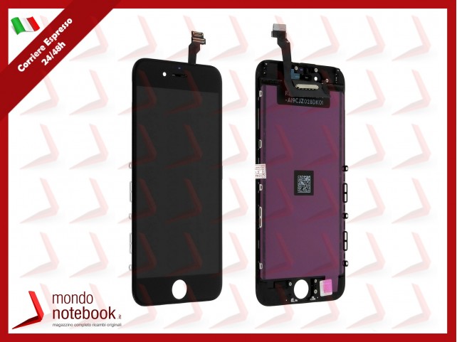 DISPLAY LCD RETINA PER APPLE IPHONE 6 TOUCH SCREEN VETRO NERO FRAME TIANMA