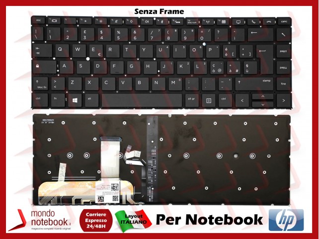 Tastiera Notebook HP EliteBook Folio 1040 G5 (Senza Frame) Italiana