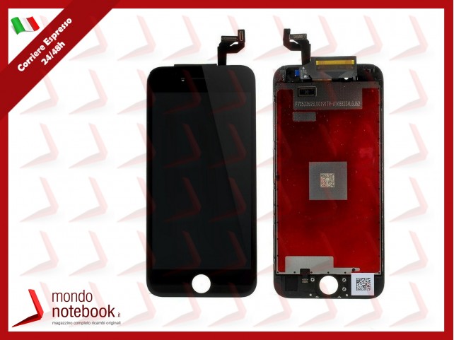 DISPLAY LCD RETINA PER APPLE IPHONE 6S TOUCH SCREEN FRAME VETRO NERO TIANMA