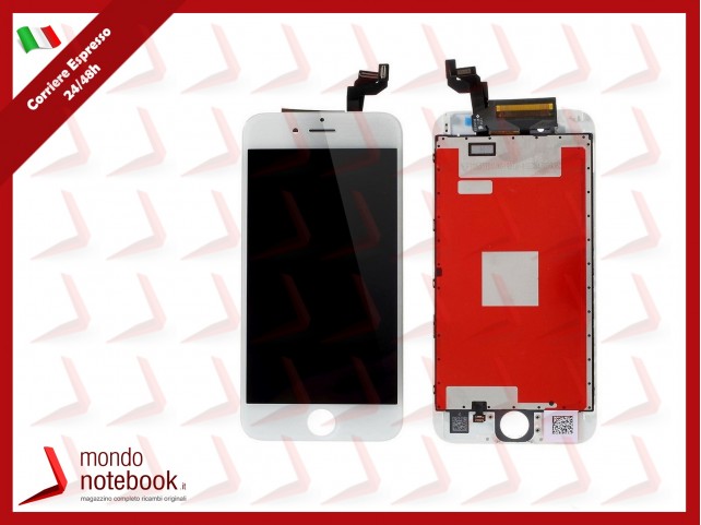 DISPLAY LCD RETINA PER APPLE IPHONE 6S TOUCH SCREEN SCHERMO VETRO BIANCO TIANMA
