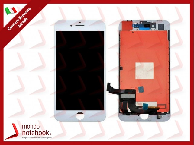 DISPLAY LCD RETINA PER APPLE IPHONE 8 8G TOUCH SCREEN VETRO BIANCO TIANMA