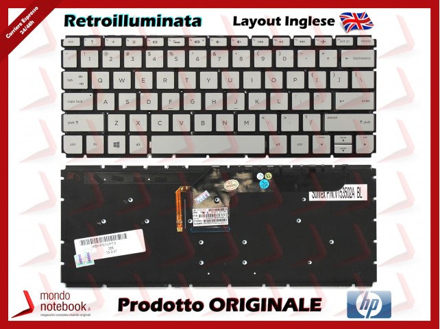 Tastiera Notebook HP Envy 13-D Series (Retroilluminata) con Adesivi Layout Italiano