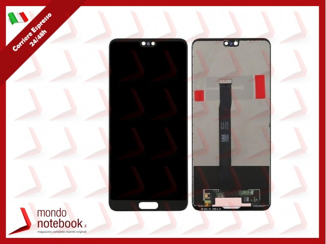 DISPLAY LCD PER HUAWEI P20 EML L09 L09C L29 AL00 TOUCH SCREEN SCHERMO VETRO NERO