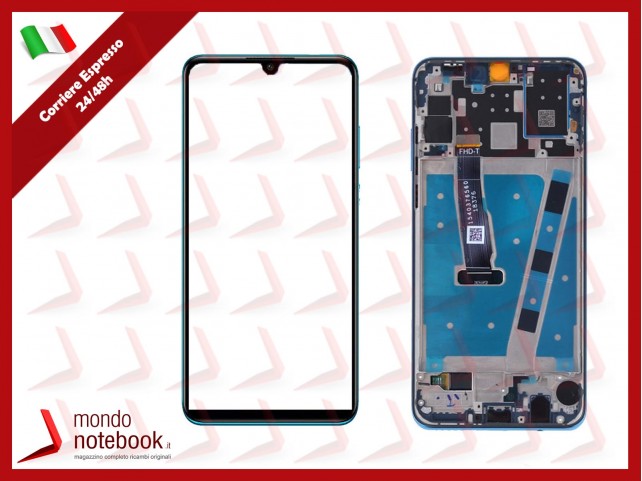 DISPLAY LCD FRAME PER HUAWEI P30 LITE MAR-LX1M MAR-LX1A LX2J 48 MP TOUCH NERO