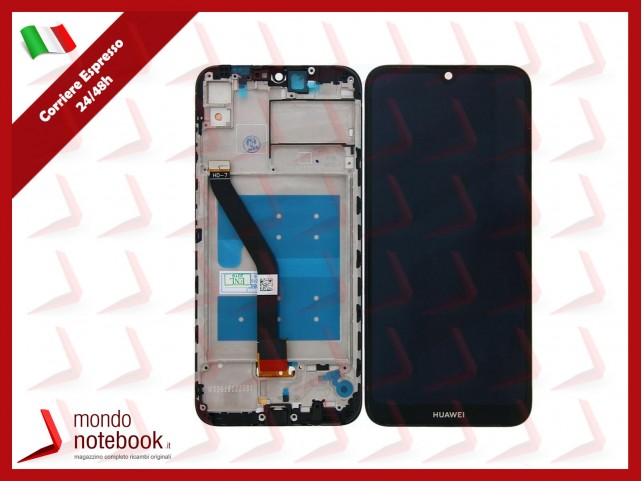 DISPLAY FRAME PER HUAWEI Y6 2019 HONOR 8A MRD-LX1 LX2 TOUCH SCREEN SCHERMO NERO