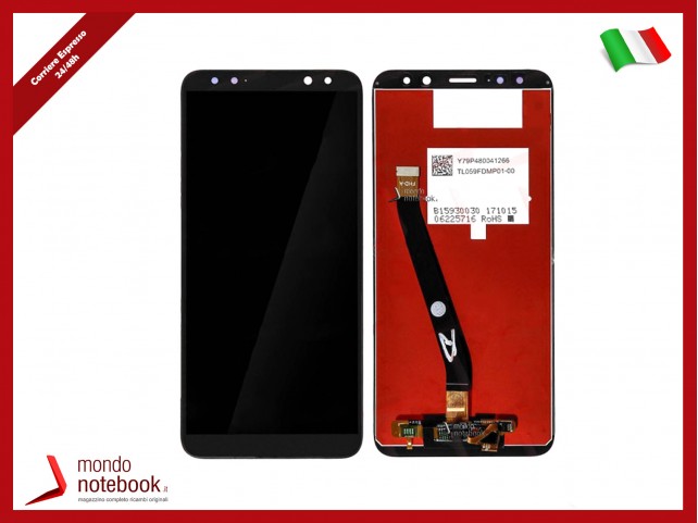 LCD DISPLAY PER HUAWEI MATE 10 LITE RNE-L01 L21 NOVA 2i TOUCH SCREEN VETRO NERO
