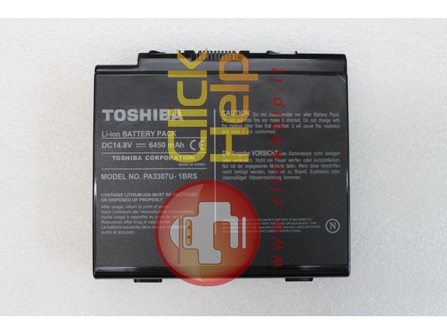 Batteria TOSHIBA PA3307U Satellite P10 P15 Series 12 CELLE (NERA)