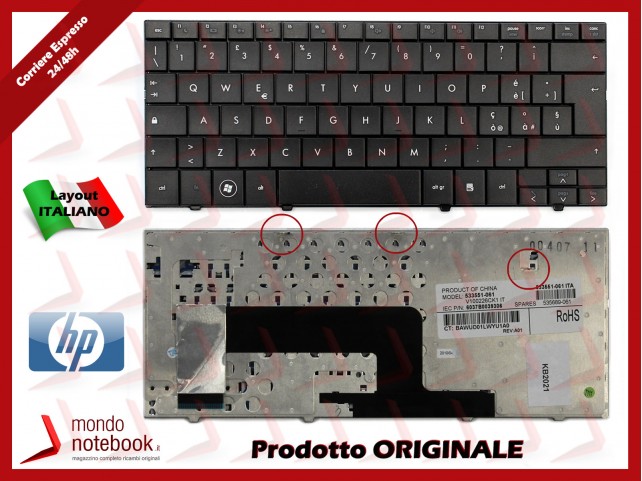 Tastiera Notebook HP Mini 110 CQ10-100 CQ10-200
