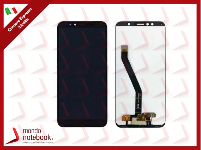 LCD DISPLAY PER HUAWEI Y6 2018 ATU-L11 L21 TOUCH SCREEN SCHERMO VETRO NERO