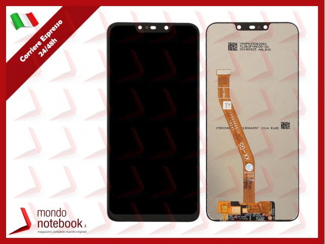 DISPLAY LCD PER HUAWEI MATE 20 LITE SNE-LX1 AL00 TOUCH SCREEN SCHERMO VETRO NERO