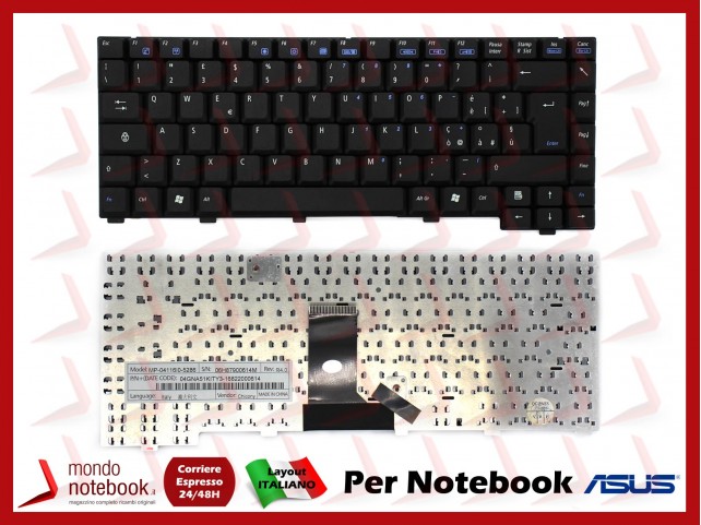 Tastiera Notebook ASUS A3G A3L A3N A6 A6G A6L A6T A6R A6N A6V A6J A6000 (NERA)