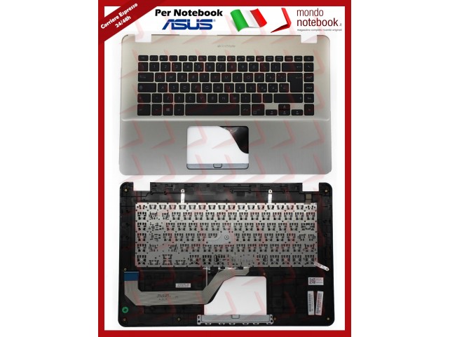 Tastiera Italiana Completa di Top Case Superiore ASUS VivoBook 15 X505 (ICICLE GOLD) X505Z X505ZA F5