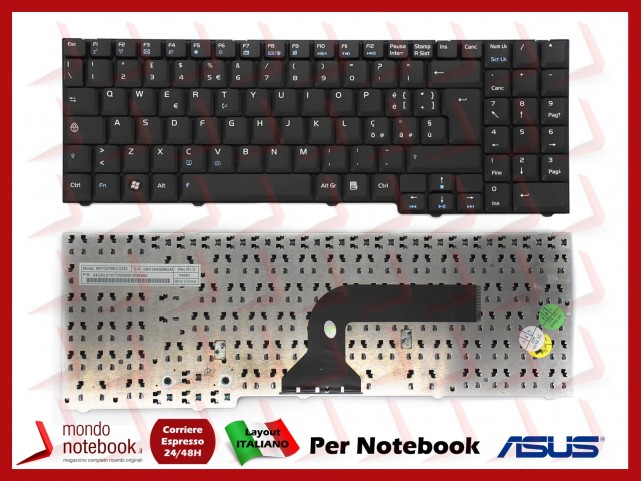 Tastiera Notebook ASUS M50 M70 X71 X71A X71SL (NERA)
