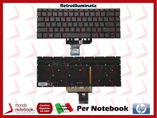 Tastiera Notebook HP Pavilion 13-AN Retroilluminata - Italiana