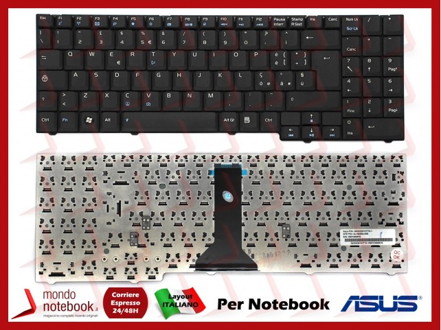 Tastiera Notebook ASUS F7 F7F F7E M51SN M51VA (NERA)