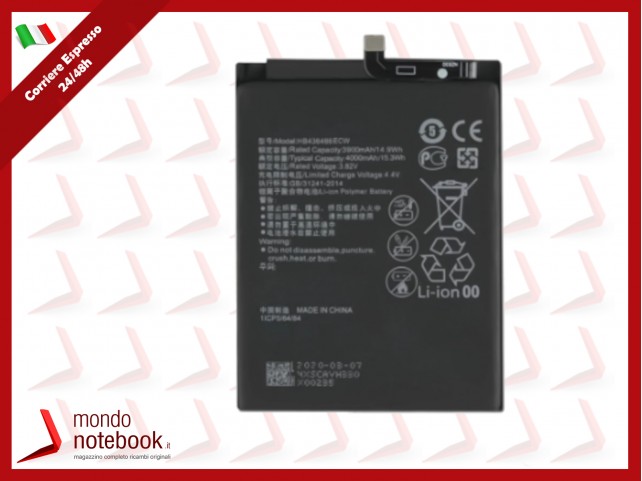 BATTERIA HB436486ECW PER HUAWEI MATE 10 ALP-L29 ALP-AL00 4000 mAh ALTA QUALITÀ