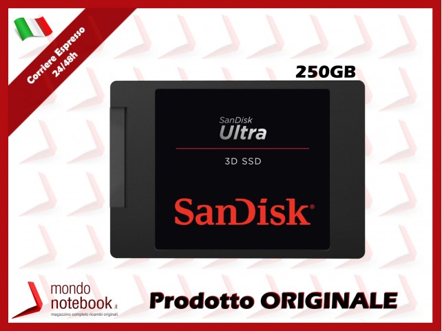 HARD DISK SSD 250GB SanDisk 2,5" (6.3cm) SATA III Ultra 3D