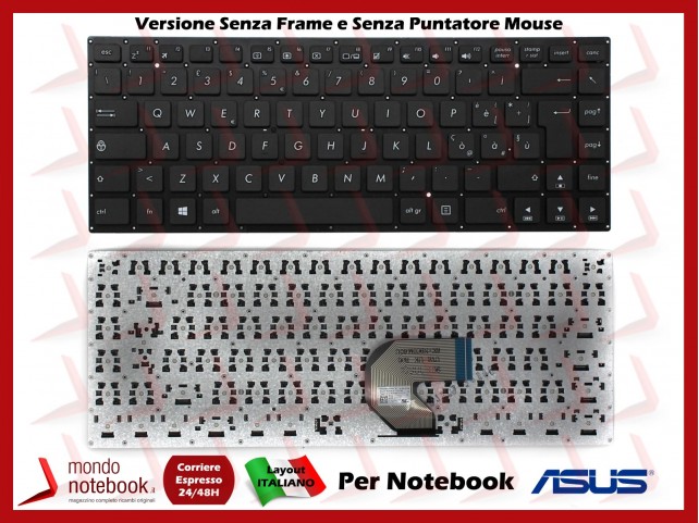 Tastiera Notebook ASUS E403 E403NA Italiana (SENZA FRAME)