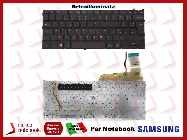 Tastiera Notebook SAMSUNG NP940X3G NP940X3F 940X3G RETROILLUMINATA
