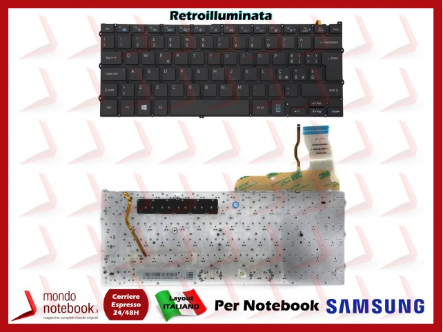 Tastiera Notebook SAMSUNG NP940X3G NP940X3F 940X3G RETROILLUMINATA