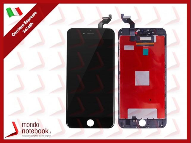 DISPLAY LCD PER APPLE IPHONE 6S TOUCH SCREEN VETRO SCHERMO NERO ALTA QUALITÀ