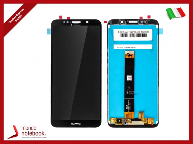 LCD DISPLAY PER HUAWEI Y5 2018 DRA-L01 L02 L21 L22 L23 TOUCH SCREEN SCHERMO NERO