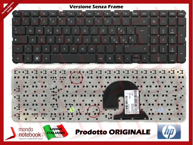 Tastiera Notebook HP Pavilion DV7-4000 DV7-4100 (SENZA FRAME)