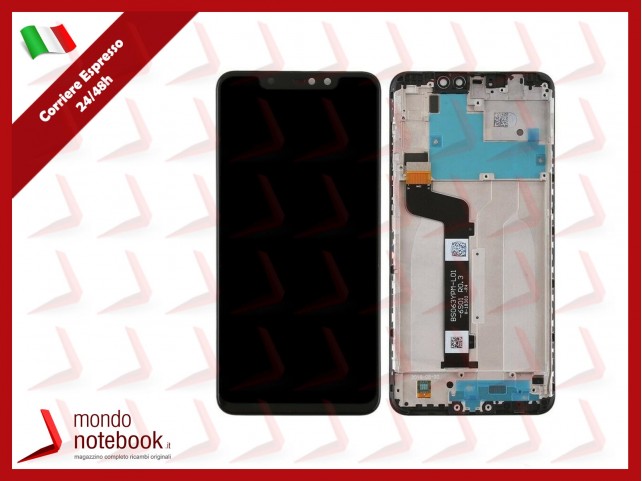 DISPLAY LCD + FRAME PER XIAOMI REDMI NOTE 6 PRO TOUCH SCREEN SCHERMO NERO