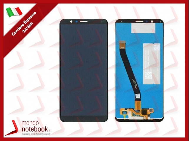 DISPLAY LCD PER HUAWEI HONOR 7X BND-L21 BND-TL10 AL10 TOUCH SCREEN VETRO NERO