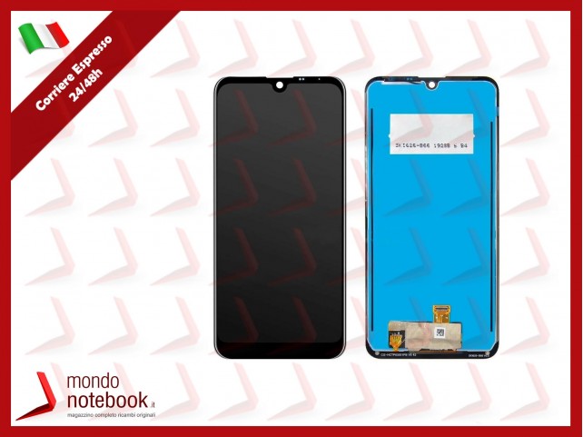 DISPLAY LCD PER LG K40S X430 LMX430EMW TOUCH SCREEN VETRO SCHERMO NERO