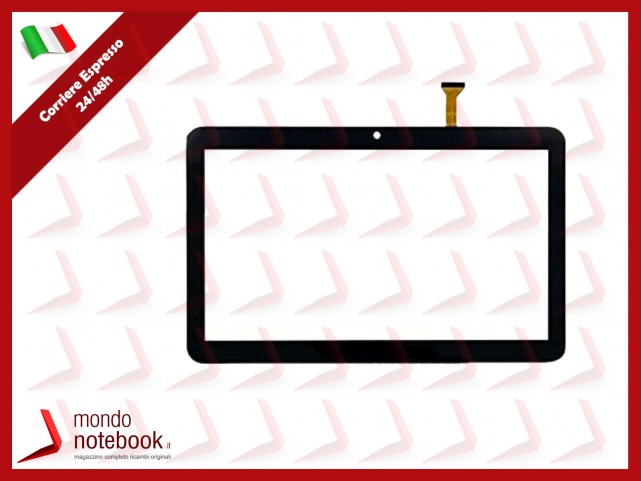 TOUCH SCREEN VETRO MAJESTIC TAB 611 TABLET 10.1 DIGITIZER ORIGINALE NERO