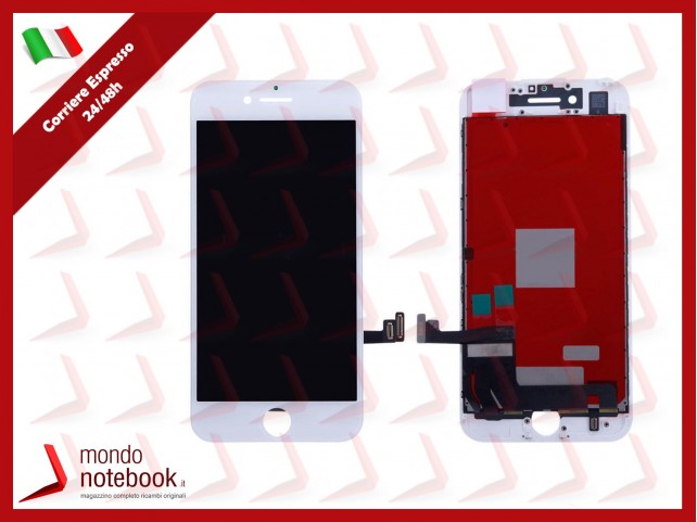 DISPLAY LCD APPLE IPHONE 7 7G TOUCH SCREEN VETRO SCHERMO BIANCO ALTA QUALITÀ