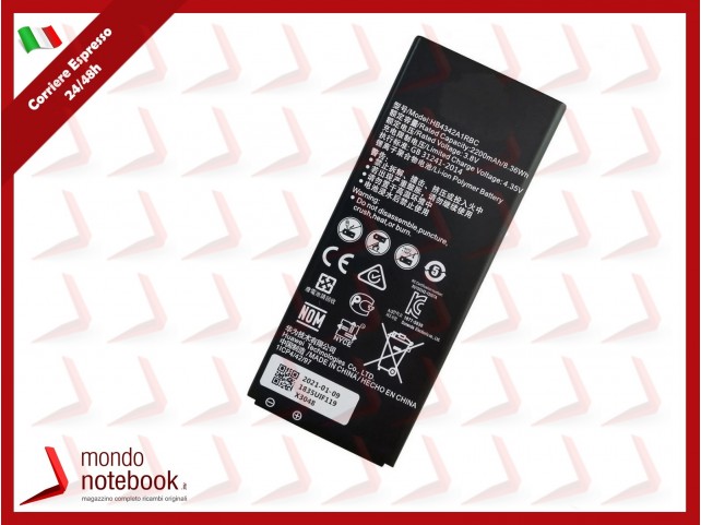 BATTERIA HB4342A1RBC PER HUAWEI ASCEND Y6 Y5 II 2 Due Honor 4A 2200 MAh BATTERY