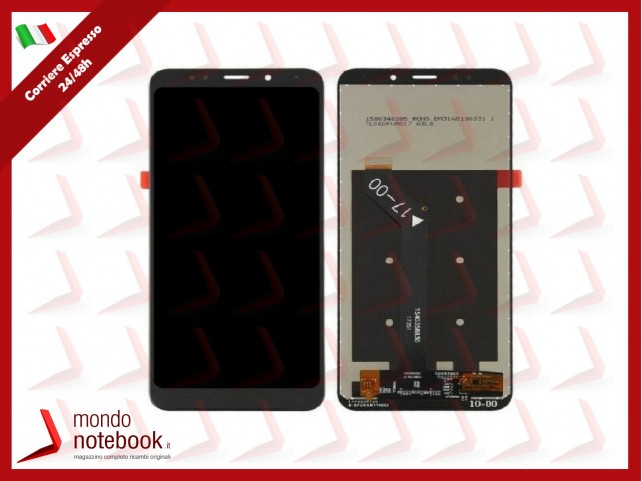 DISPLAY LCD + FRAME PER XIAOMI REDMI 5 PLUS TOUCH SCREEN SCHERMO VETRO NERO