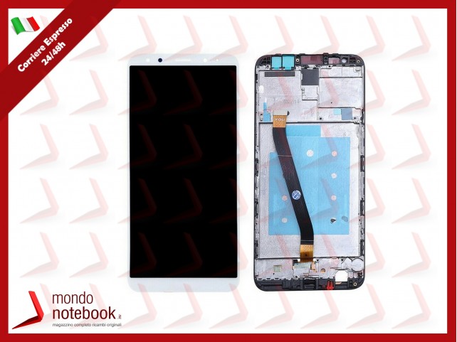 DISPLAY TOUCH LCD + FRAME PER HUAWEI MATE 10 LITE RNE-L01 L21 NOVA 2i BIANCO