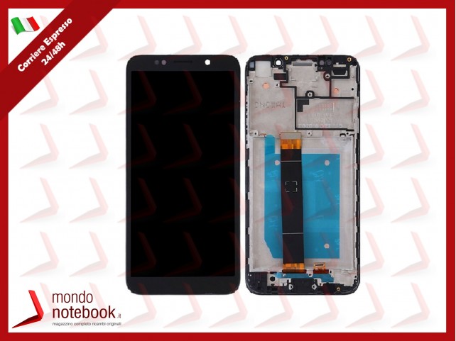 DISPLAY LCD FRAME PER HUAWEI Y5 2018 DRA-L01 L02 L21 L22 L23 TOUCH SCREEN VETRO