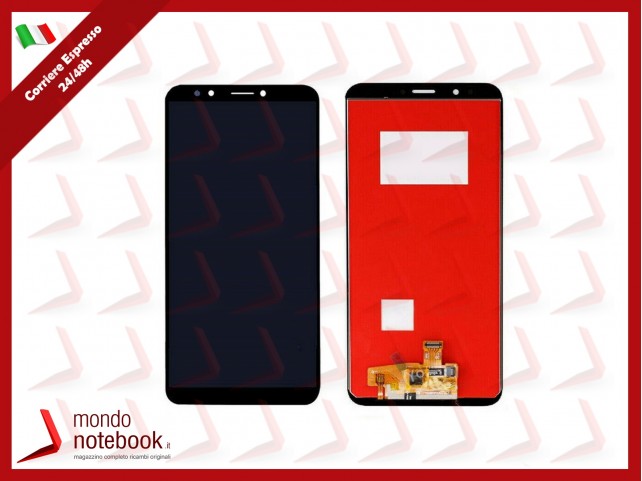 DISPLAY LCD PER HUAWEI Y7 2018 PRIME E PRO LDN-L01 L21 TOUCH SCREEN VETRO NERO
