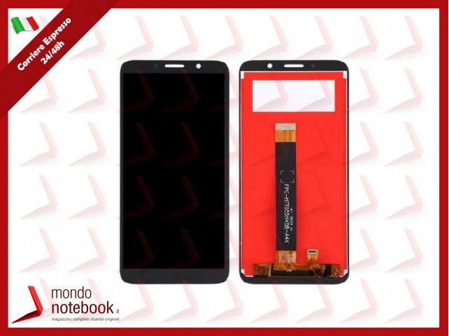 DISPLAY LCD PER MOTOROLA MOTO E6 PLAY XT2029 XT-2029 TOUCH SCREEN VETRO NERO