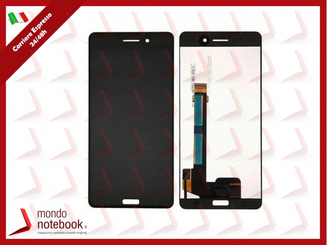 DISPLAY LCD PER NOKIA 6 N6 TA-1021 1033 TA 1021 TA 1033 TOUCH SCREEN VETRO NERO