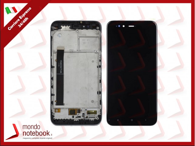 DISPLAY LCD + FRAME PER XIAOMI MI 5X A1 MI5X MIA1 MDG2 TOUCH SCREEN VETRO NERO